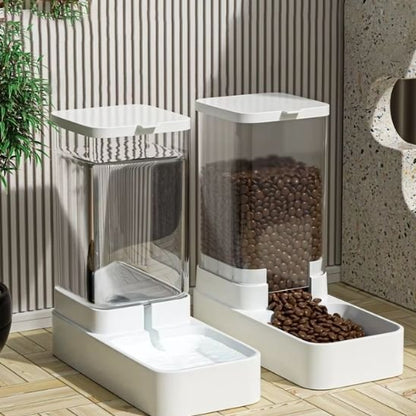 Distributeur croquettes chat et distributeur eau