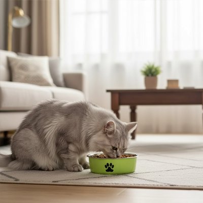 Gamelle chat | Ergonomique Anti - Gaspillage™ - Mon petit matou