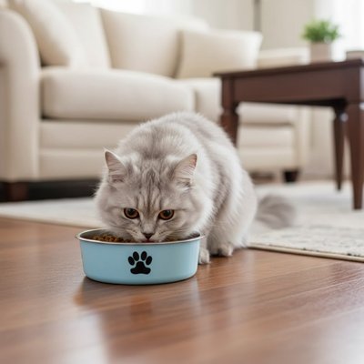 Gamelle chat | Ergonomique Anti - Gaspillage™ - Mon petit matou