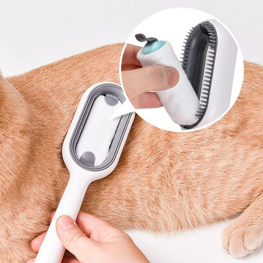 DoubleFaceBrosse™ | Brosse pour chats & chiens - Mon petit matou